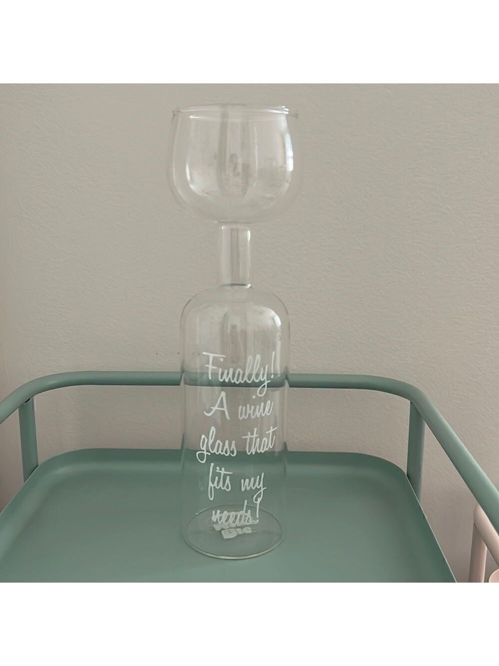 Big Mouth Wine Bottle Glass 750ml